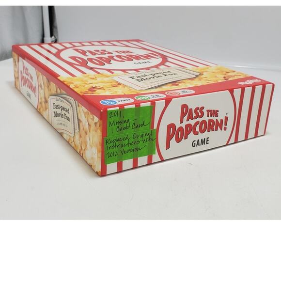 2011 Pass The Popcorn! Trivia Game Family Movie Fun, PRE-OWNED - Picture 5 of 5